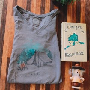 Life is Good Camping Adventure Tee | Size L